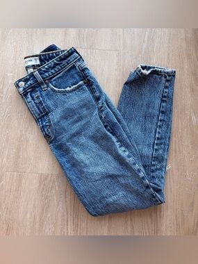 Abercrombie blue skinny high rise jeans